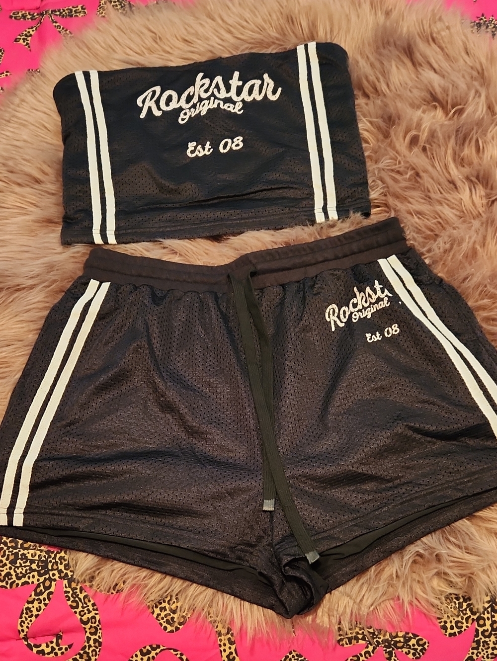 Black Women's Athletic Shorts SET